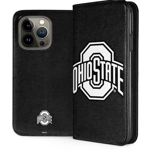 Ohio State University OSU Black iPhone 13 Pro Folio Case