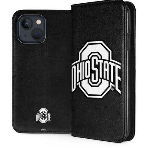 Ohio State University OSU Black iPhone 15 Plus Folio Case
