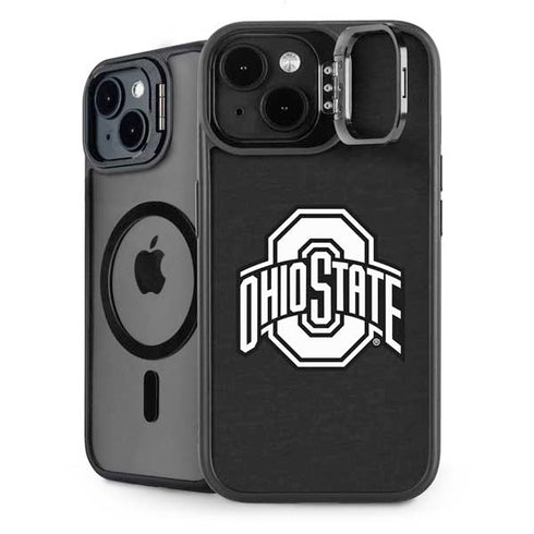 Ohio State University OSU Black iPhone 15 Plus Kickstand Case