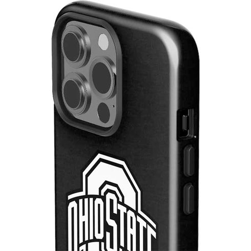 Ohio State University OSU Black iPhone 15 Pro Impact Case