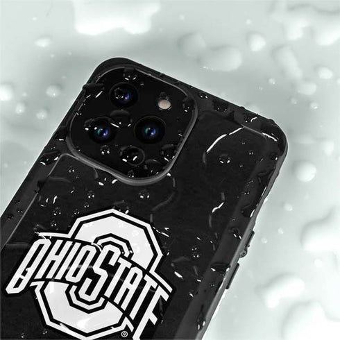 Ohio State University OSU Black iPhone 15 Pro Waterproof Case