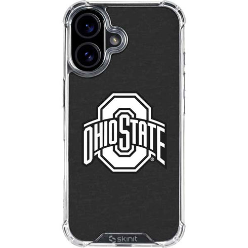 Ohio State University OSU Black iPhone 16 Clear Case