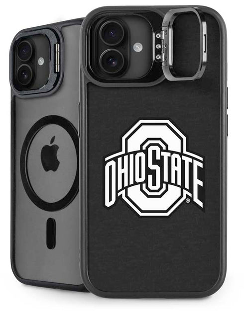 Ohio State University OSU Black iPhone 16 Kickstand Case