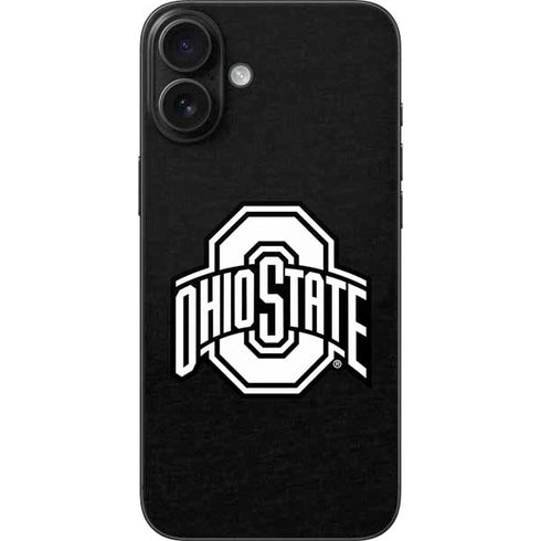 Ohio State University OSU Black iPhone 16 Plus Skin