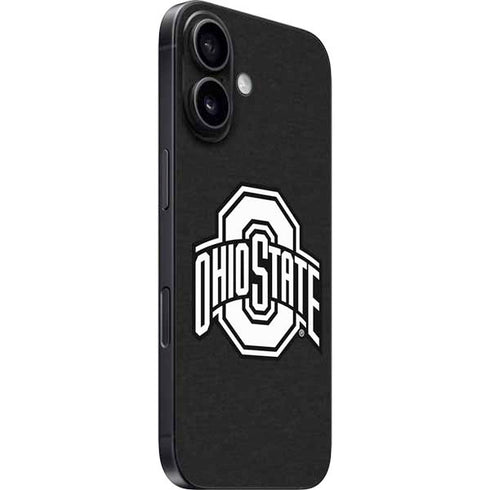 Ohio State University OSU Black iPhone 16 Plus Skin