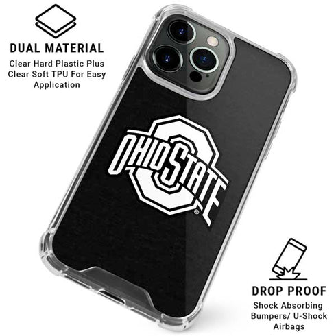 Ohio State University OSU Black iPhone 16 Pro Max Clear Case
