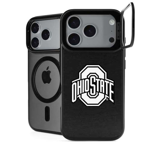 Ohio State University OSU Black iPhone 18 Pro Kickstand Case
