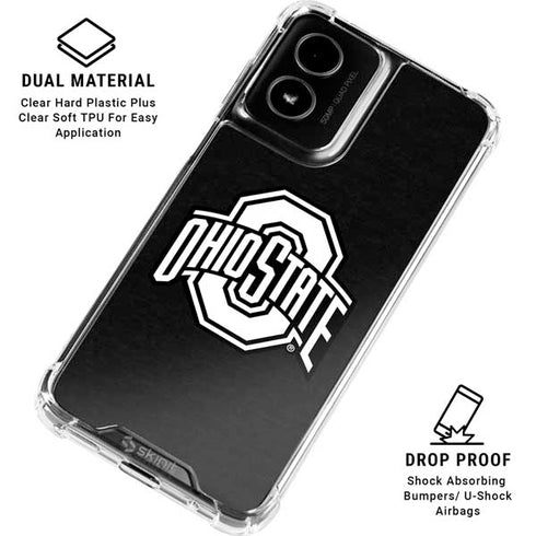 Ohio State University OSU Black Moto G Power 5G (2024) Clear Case