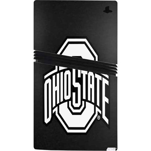 Ohio State University OSU Black PS5 Pro Console Skin