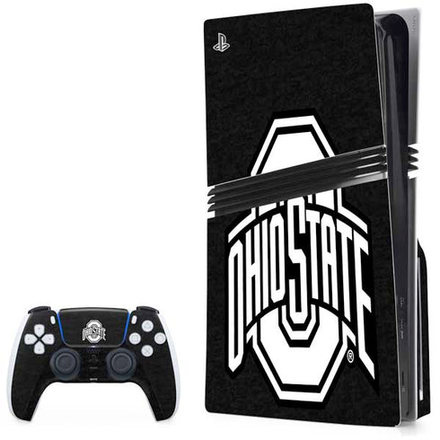 Ohio State University OSU Black PlayStation PS5 Skins
