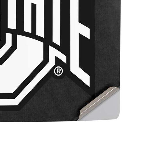 Ohio State University OSU Black PS5 Pro Disk Console Skin