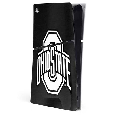 Ohio State University OSU Black PS5 Slim Digital Edition Console Skin