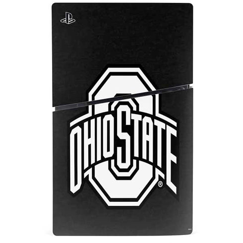 Ohio State University OSU Black PS5 Slim Digital Edition Console Skin
