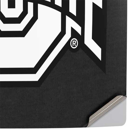 Ohio State University OSU Black PS5 Slim Digital Edition Console Skin