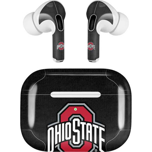 Ohio State University OSU Buckeyes Black AirPods Pro 2nd Gen Skin