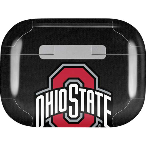 Ohio State University OSU Buckeyes Black AirPods Pro 2nd Gen Skin