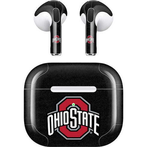 Ohio State University OSU Buckeyes Black Apple AirPods (3rd Gen 2021) Skin