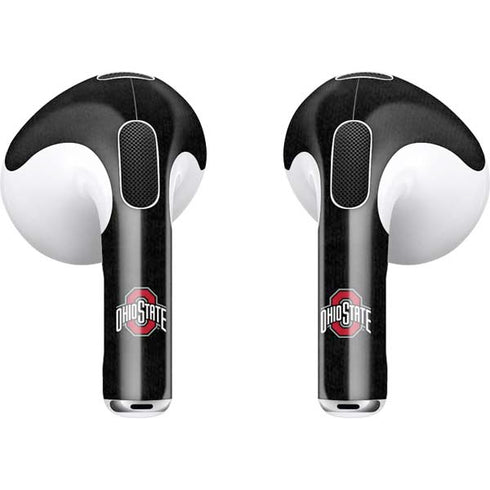Ohio State University OSU Buckeyes Black Apple AirPods (3rd Gen 2021) Skin