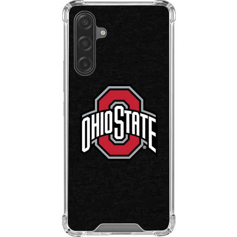Ohio State University OSU Buckeyes Black Galaxy A17 Clear Case