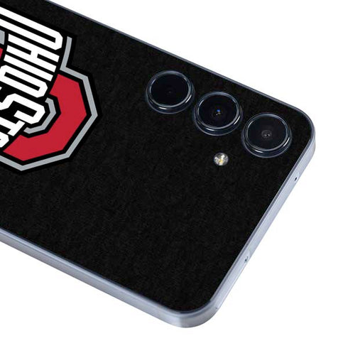 Ohio State University OSU Buckeyes Black Galaxy A35 5G Skin