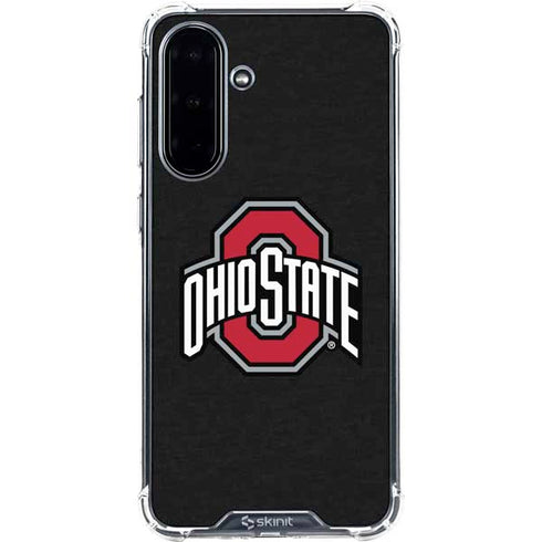 Ohio State University OSU Buckeyes Black Galaxy A36 5G Clear Case