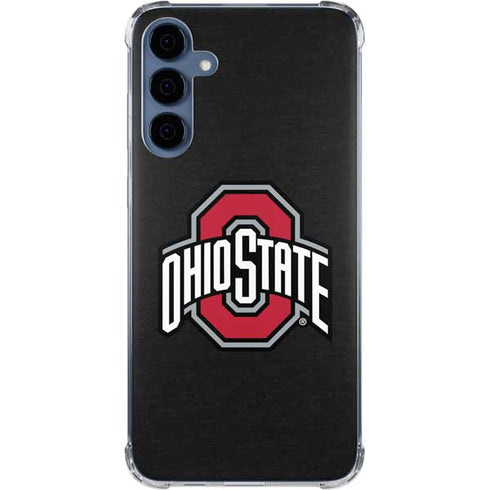 Ohio State University OSU Buckeyes Black Galaxy A55 5G Clear Case