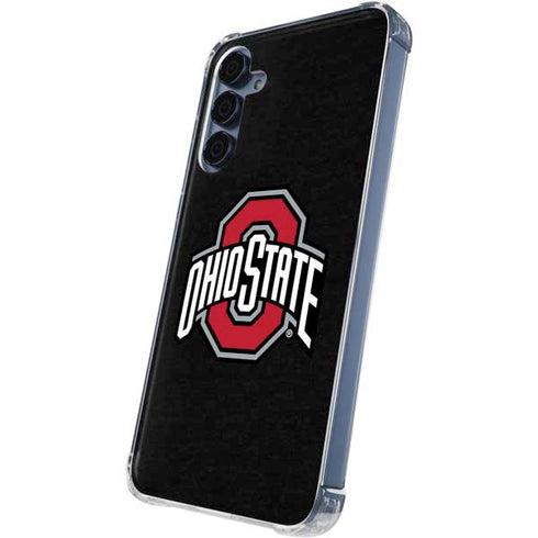 Ohio State University OSU Buckeyes Black Galaxy A55 5G Clear Case