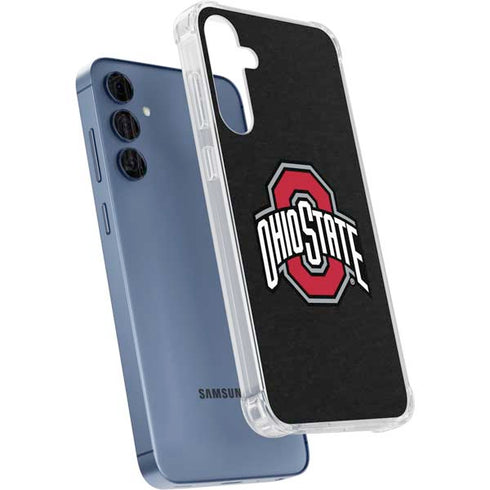 Ohio State University OSU Buckeyes Black Galaxy A55 5G Clear Case