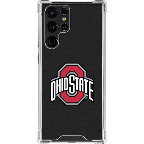 Ohio State University OSU Buckeyes Black Galaxy S23 Ultra Clear Case