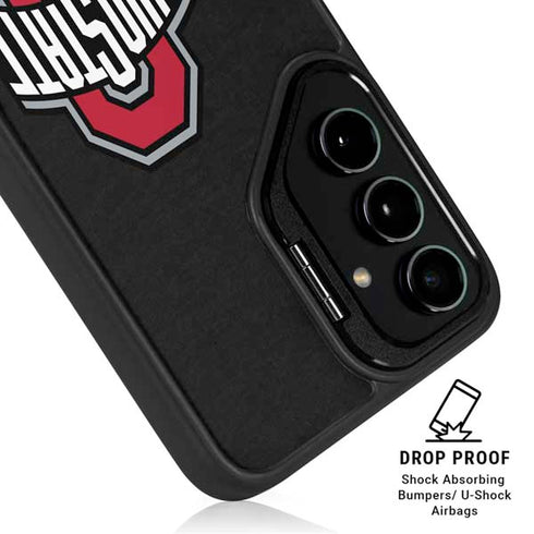 Ohio State University OSU Buckeyes Black Galaxy S25 Kickstand Case