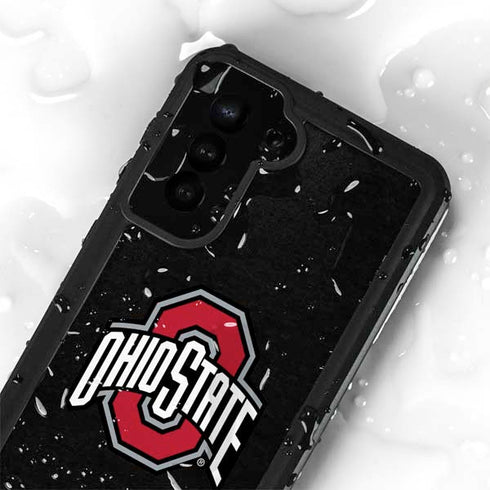 Ohio State University OSU Buckeyes Black Galaxy S24 Plus Waterproof Case