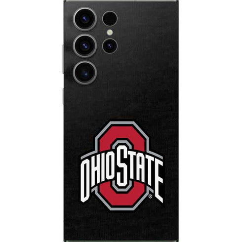 Ohio State University OSU Buckeyes Black Galaxy S25 Ultra Skin