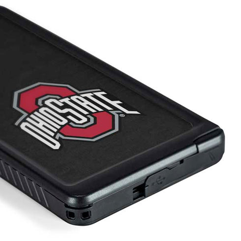 Ohio State University OSU Buckeyes Black Galaxy S24 Ultra Waterproof Case