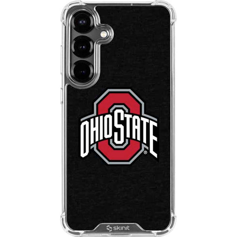 Ohio State University OSU Buckeyes Black Galaxy S26 Clear Case
