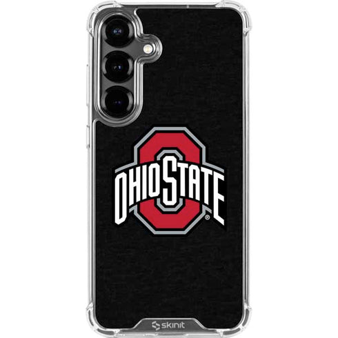 Ohio State University OSU Buckeyes Black Galaxy S26 Plus Clear Case
