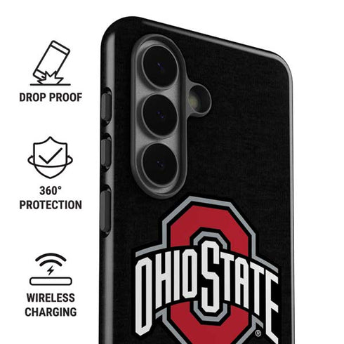 Ohio State University OSU Buckeyes Black Galaxy S26 Plus Impact Case