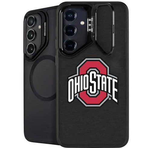 Ohio State University OSU Buckeyes Black Galaxy S26 Plus Kickstand Case