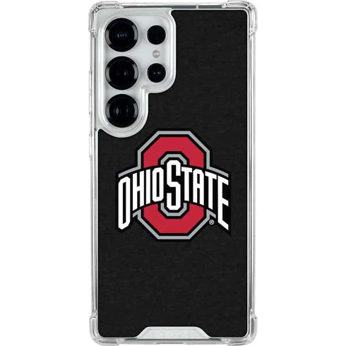 Ohio State University OSU Buckeyes Black Galaxy S26 Ultra Clear Case