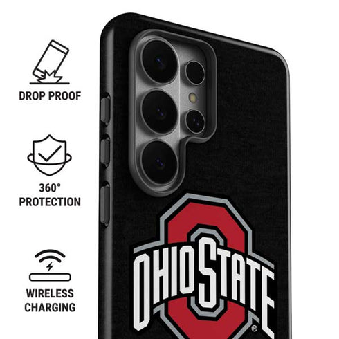 Ohio State University OSU Buckeyes Black Galaxy S26 Ultra Impact Case