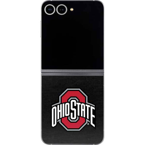 Ohio State University OSU Buckeyes Black Galaxy Z Flip6 Skin