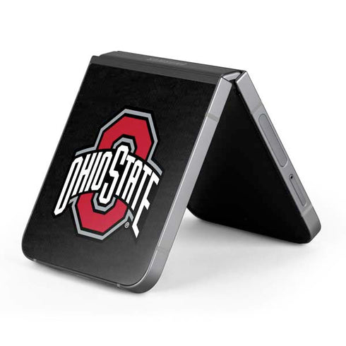 Ohio State University OSU Buckeyes Black Galaxy Z Flip6 Skin