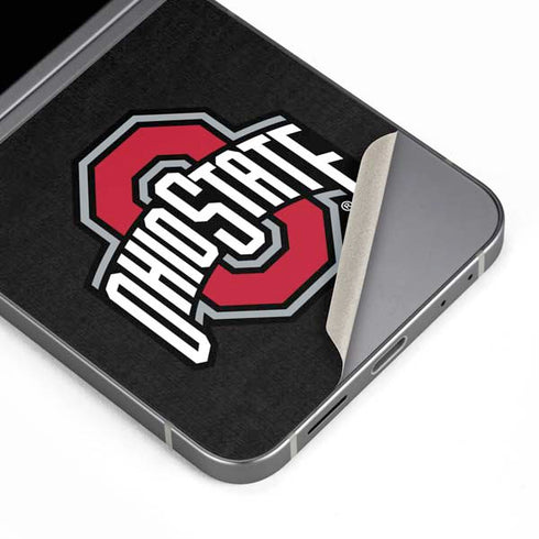 Ohio State University OSU Buckeyes Black Galaxy Z Flip6 Skin