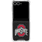 Ohio State University OSU Buckeyes Black Galaxy Z Flip7 Clear Case