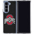 Ohio State University OSU Buckeyes Black Galaxy Z Fold5 5G Clear Case