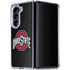 Ohio State University OSU Buckeyes Black Galaxy Z Fold5 5G Clear Case