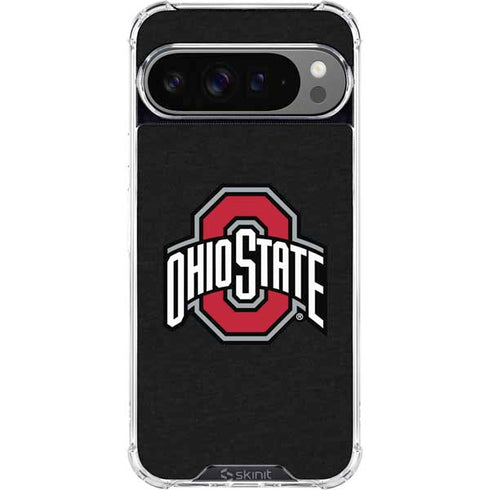 Ohio State University OSU Buckeyes Black Google Pixel 10 Pro XL Clear Case