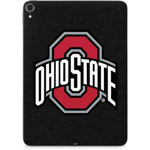 Ohio State University OSU Buckeyes Black Apple iPad Pro Skin
