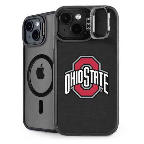 Ohio State University OSU Buckeyes Black iPhone 14 Kickstand Case