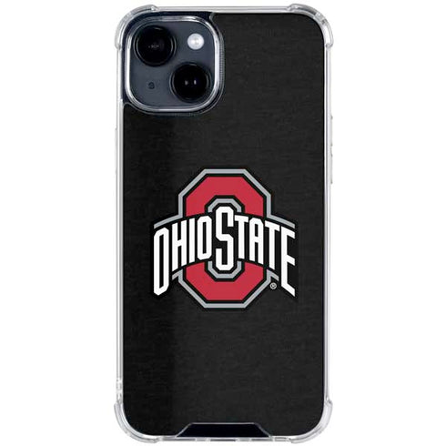 Ohio State University OSU Buckeyes Black iPhone 15 Clear Case