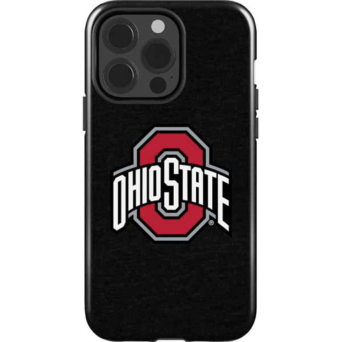 Ohio State University OSU Buckeyes Black iPhone 15 Pro Impact Case